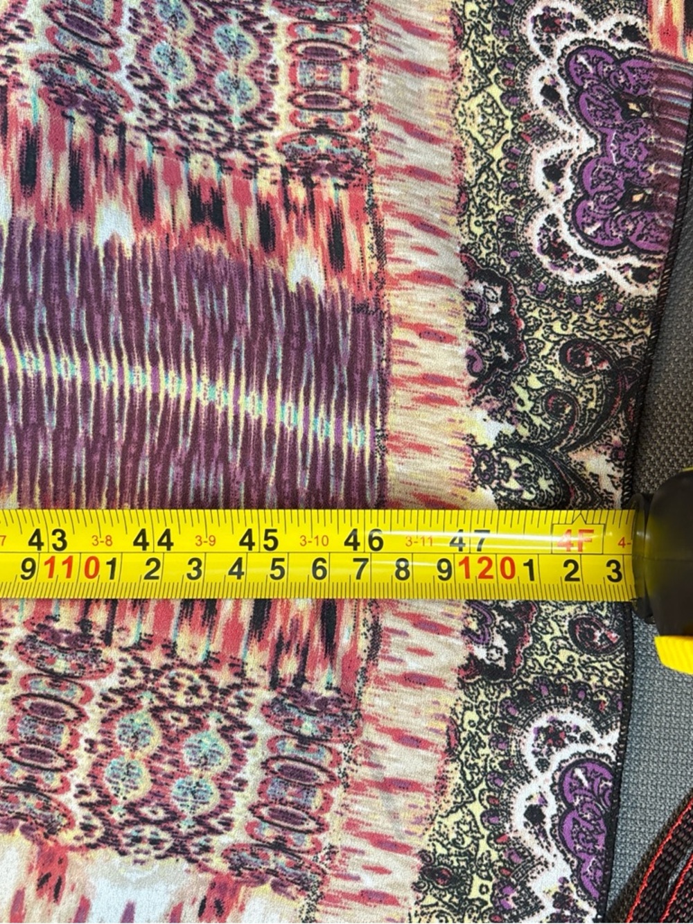One world live and let live women’s 2X chiffon maxi dress crochet BoHo Paisley. - Picture 4 of 6
